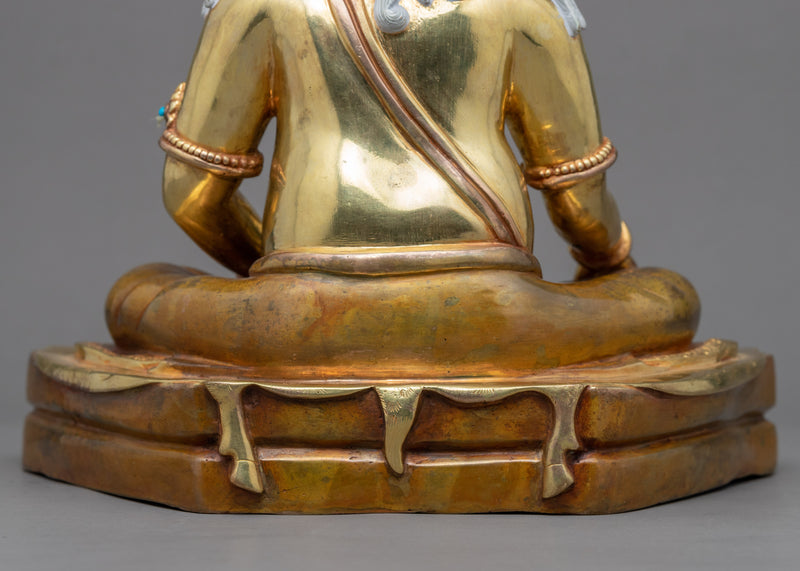 Thangtong Gyalpo Mantra Practice Statue | Gold-Plated Himalayan Artwork