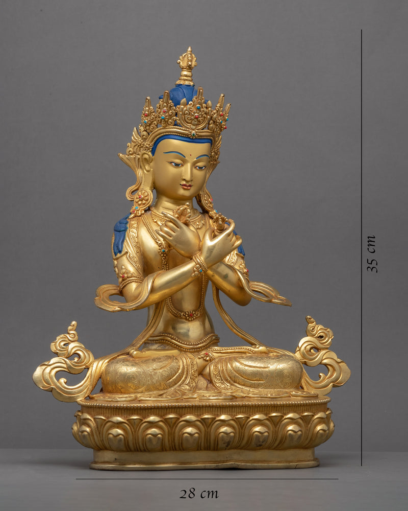 Vajradhara Mantra Sculpture | Tibetan Buddha Sculpture For Mindfulness