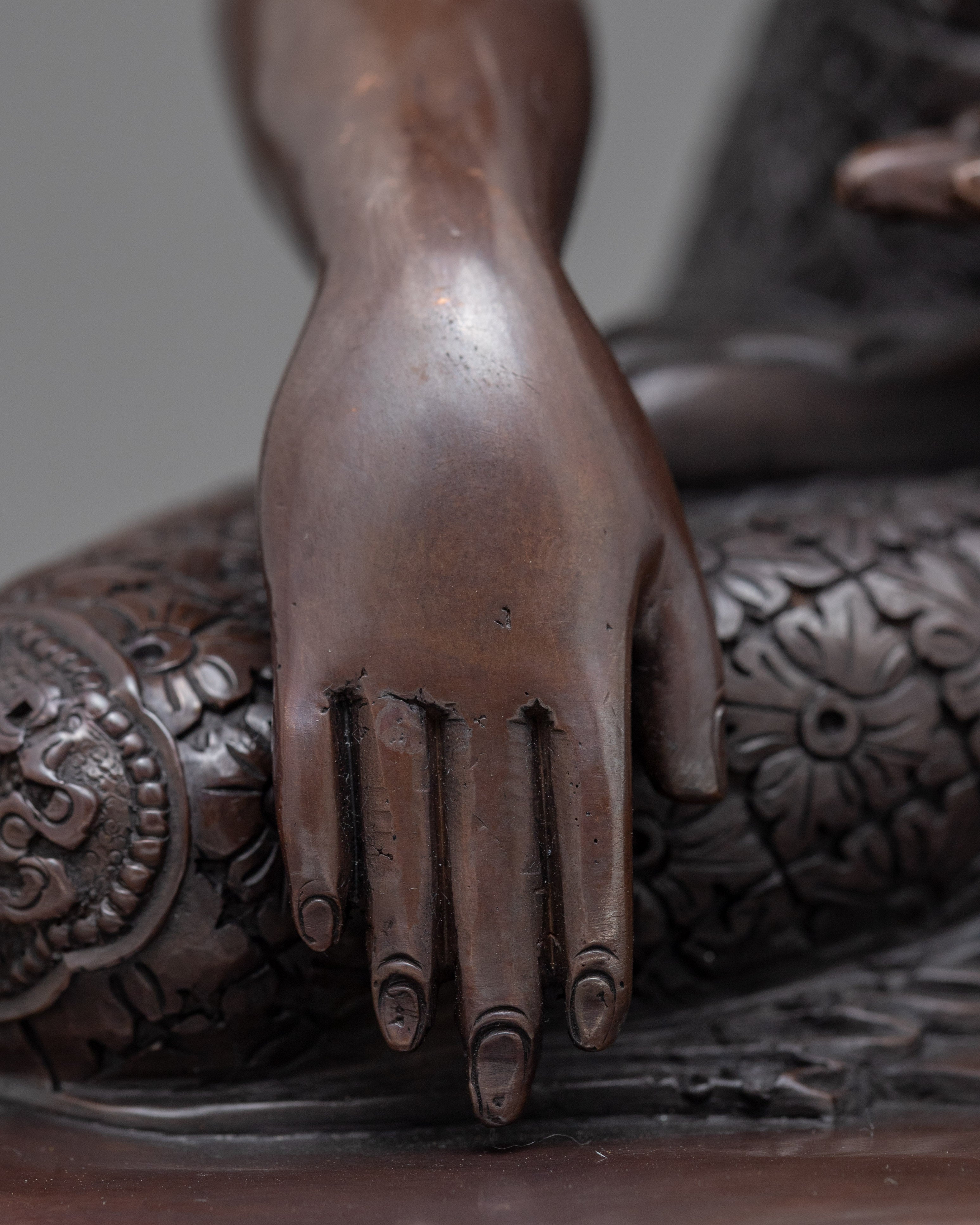 Shakyamuni Buddha Yard Statue | Traditional Buddhist Copper Art