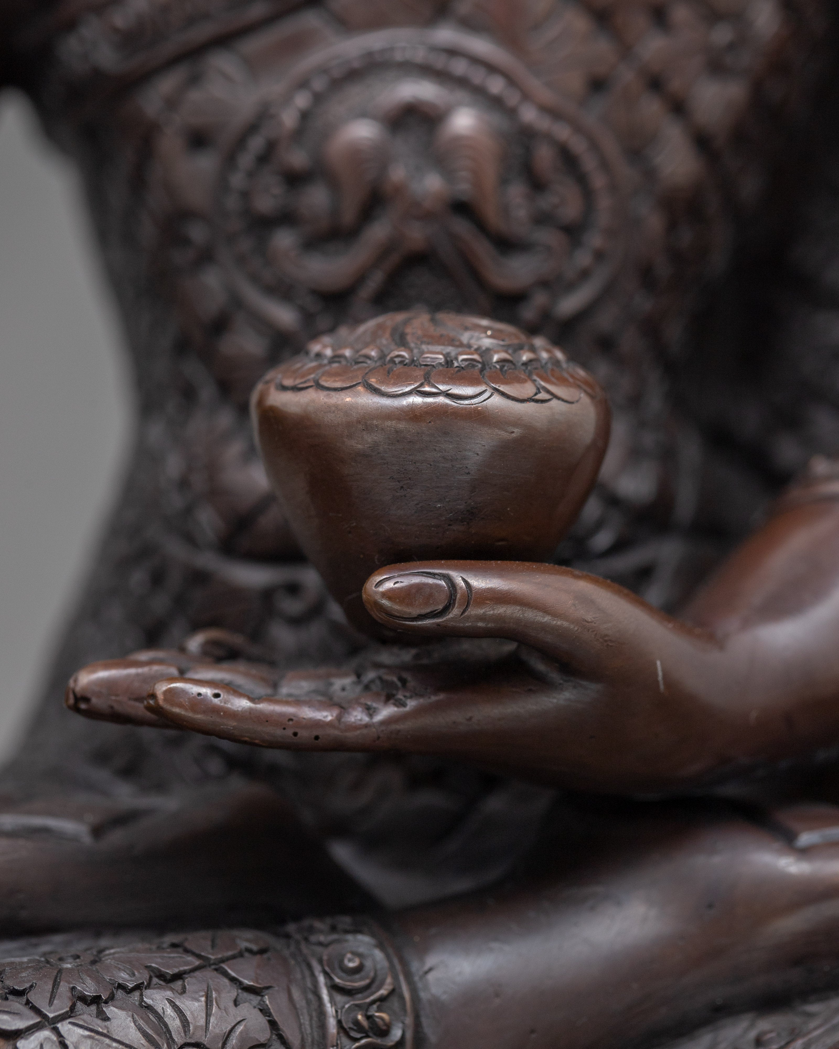Shakyamuni Buddha Yard Statue | Traditional Buddhist Copper Art