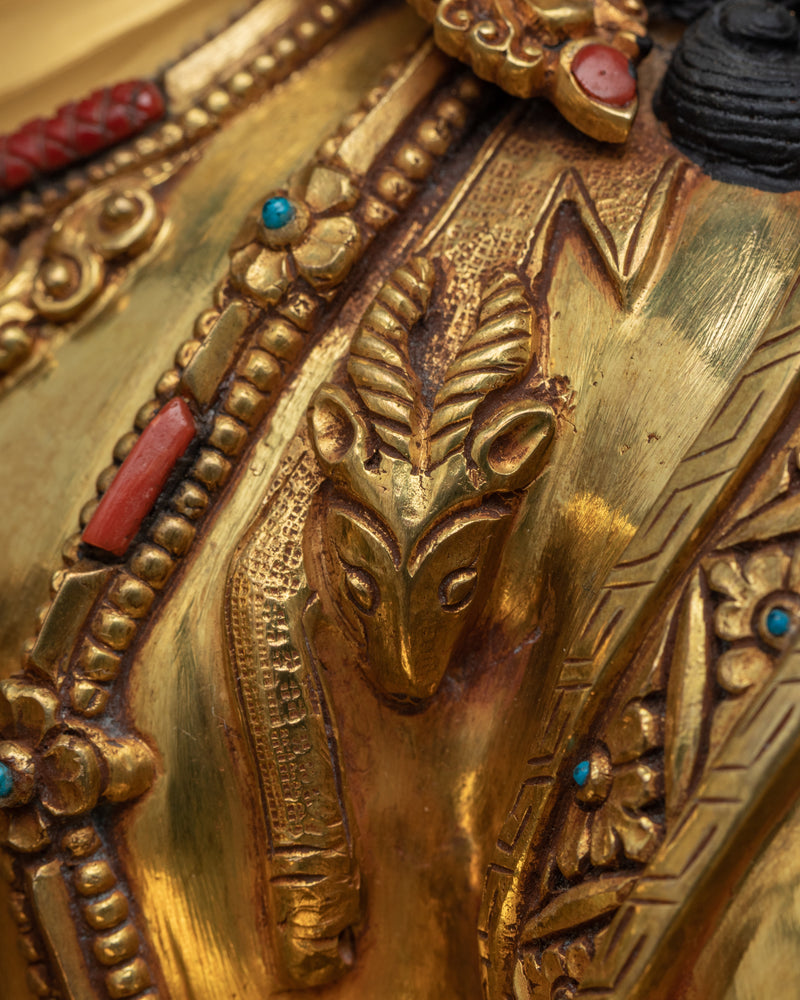 4-Armed Chenrezig Prayer Statue | Himalayan Art-work Of Bodhisattva Chenrezig