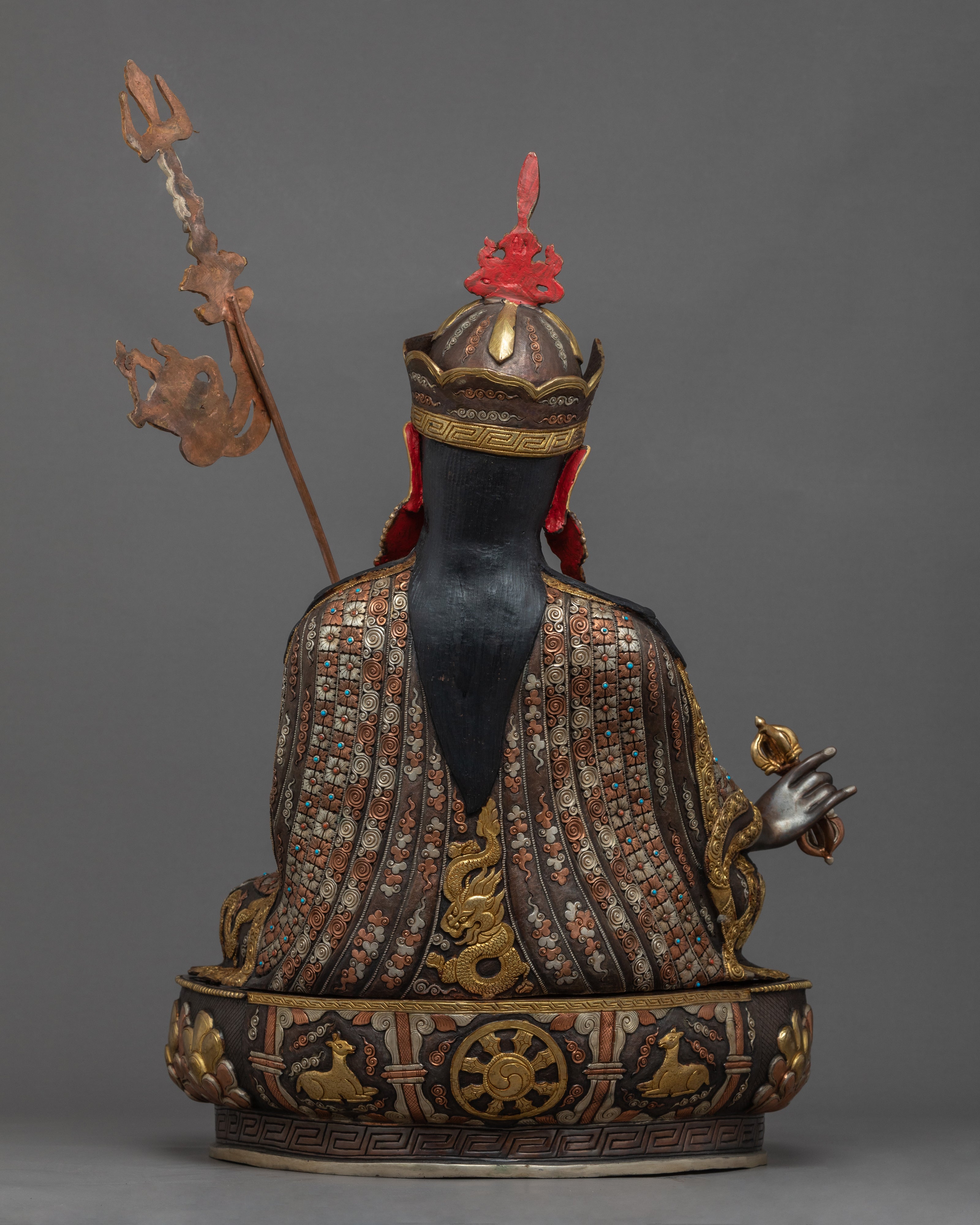 Guru Rinpoche Sadhana Practice Statue | Giant Buddhist Deity Figurine For Ritual