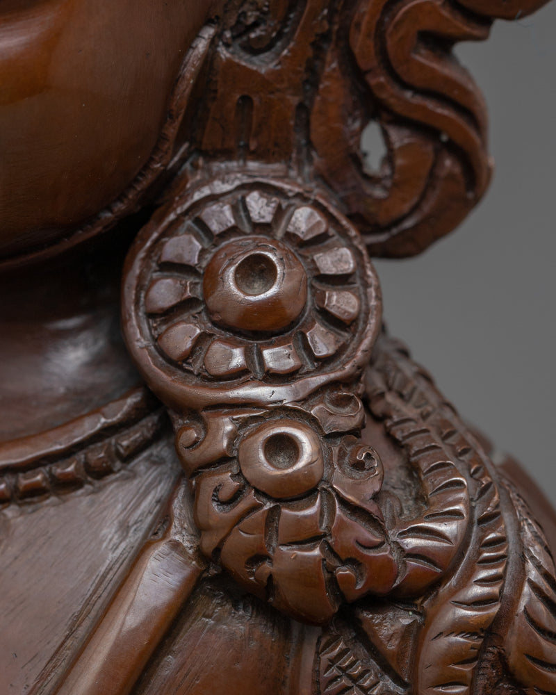 Traditional Yoga Naropa Copper Statue | Traditionally Hand Crafted Buddhist Master