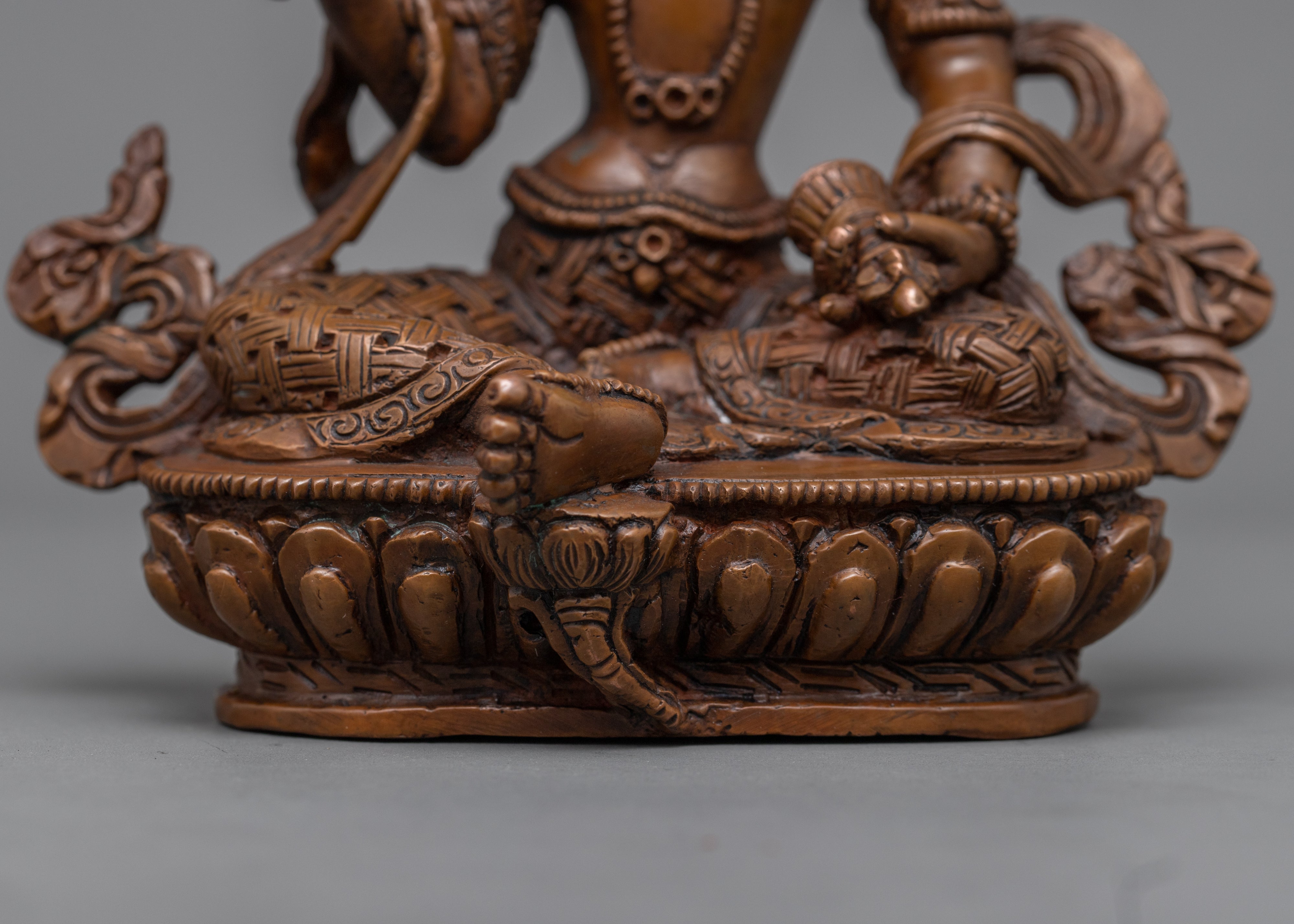 Copper Statue For Machig labdron Mantra Practice | Hand-Carved Buddhist Dakini Art