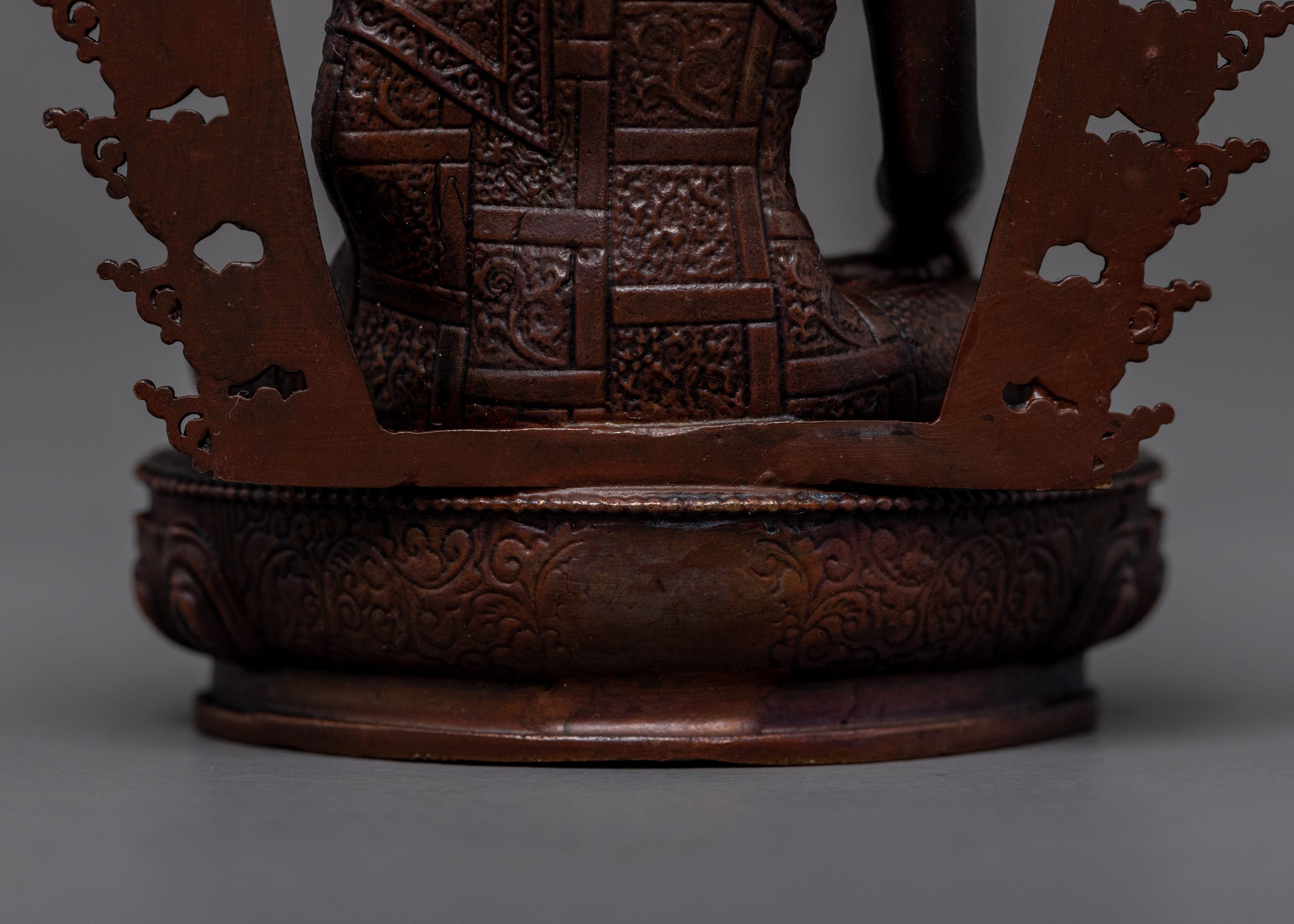 Five Dhyani Buddhas Sculpture | Gold Gilded 5 Dhyani Buddhas Statue Set
