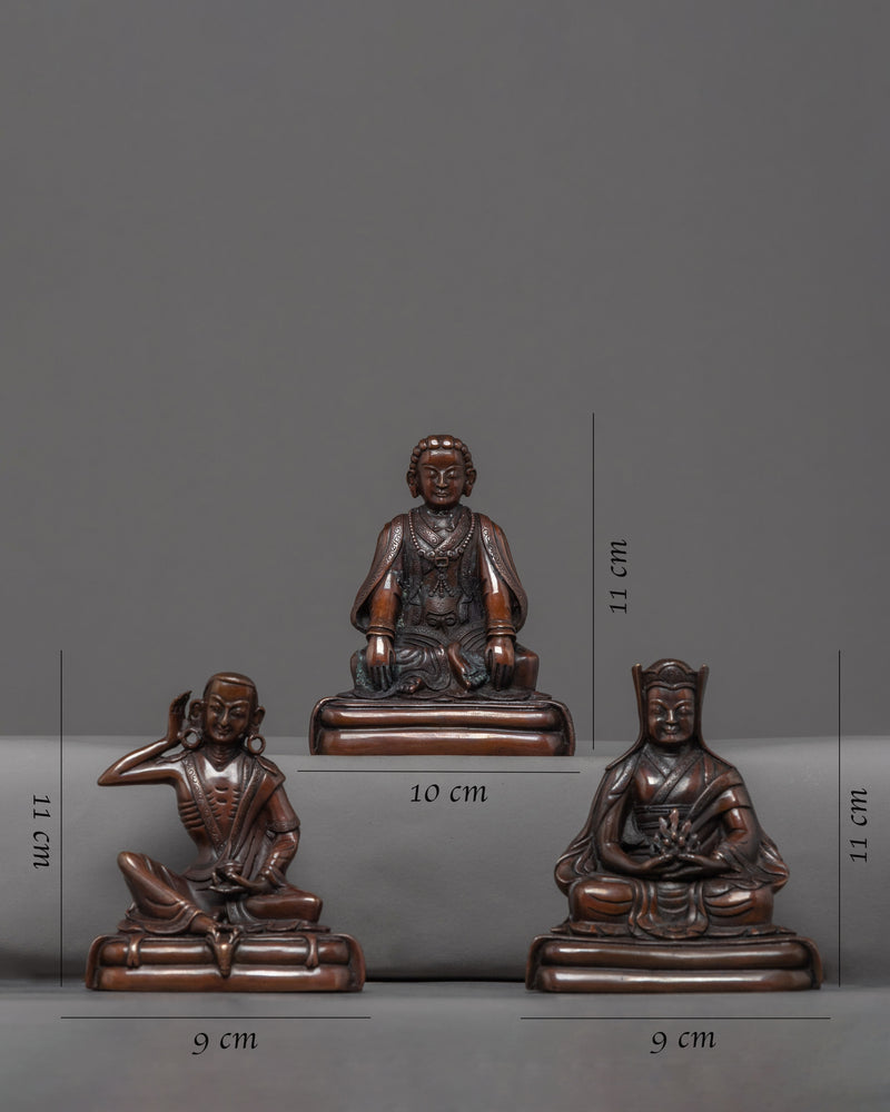 Buddhist Master Sculpture | Hand Carved Buddhist Statue Set