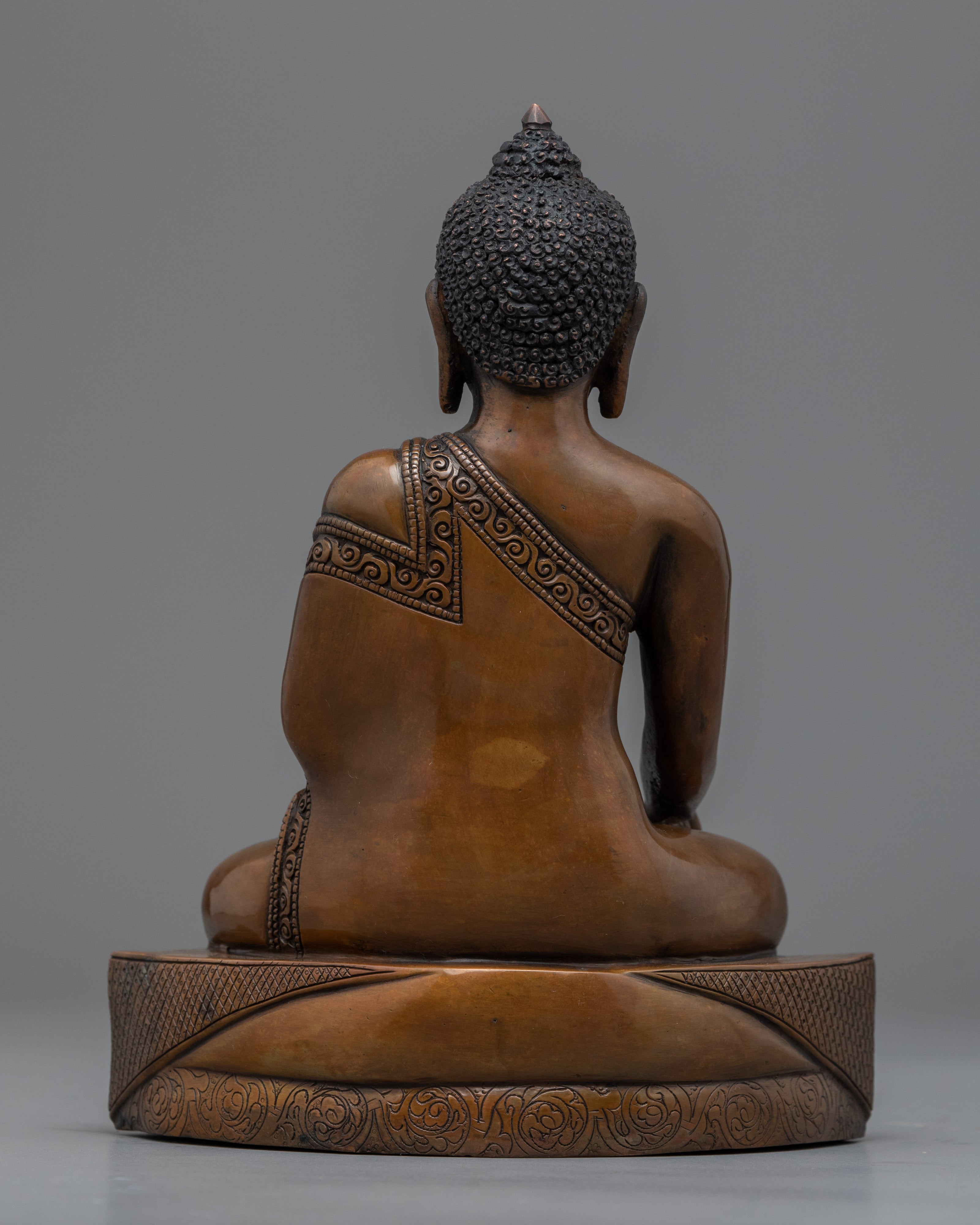 Gautam Buddha Teachings Practice Statue | Shakyamuni Buddha Traditional Tibetan Art