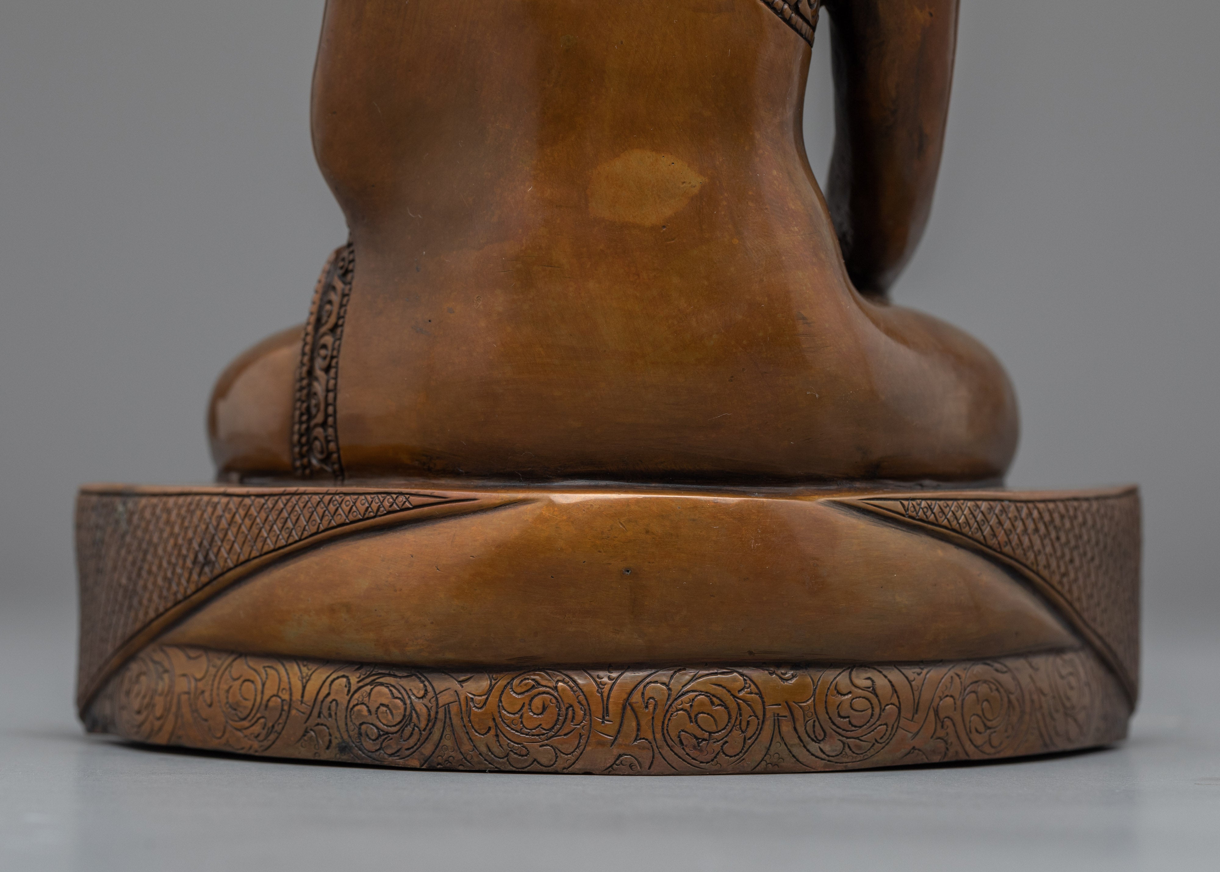 Gautam Buddha Teachings Practice Statue | Shakyamuni Buddha Traditional Tibetan Art