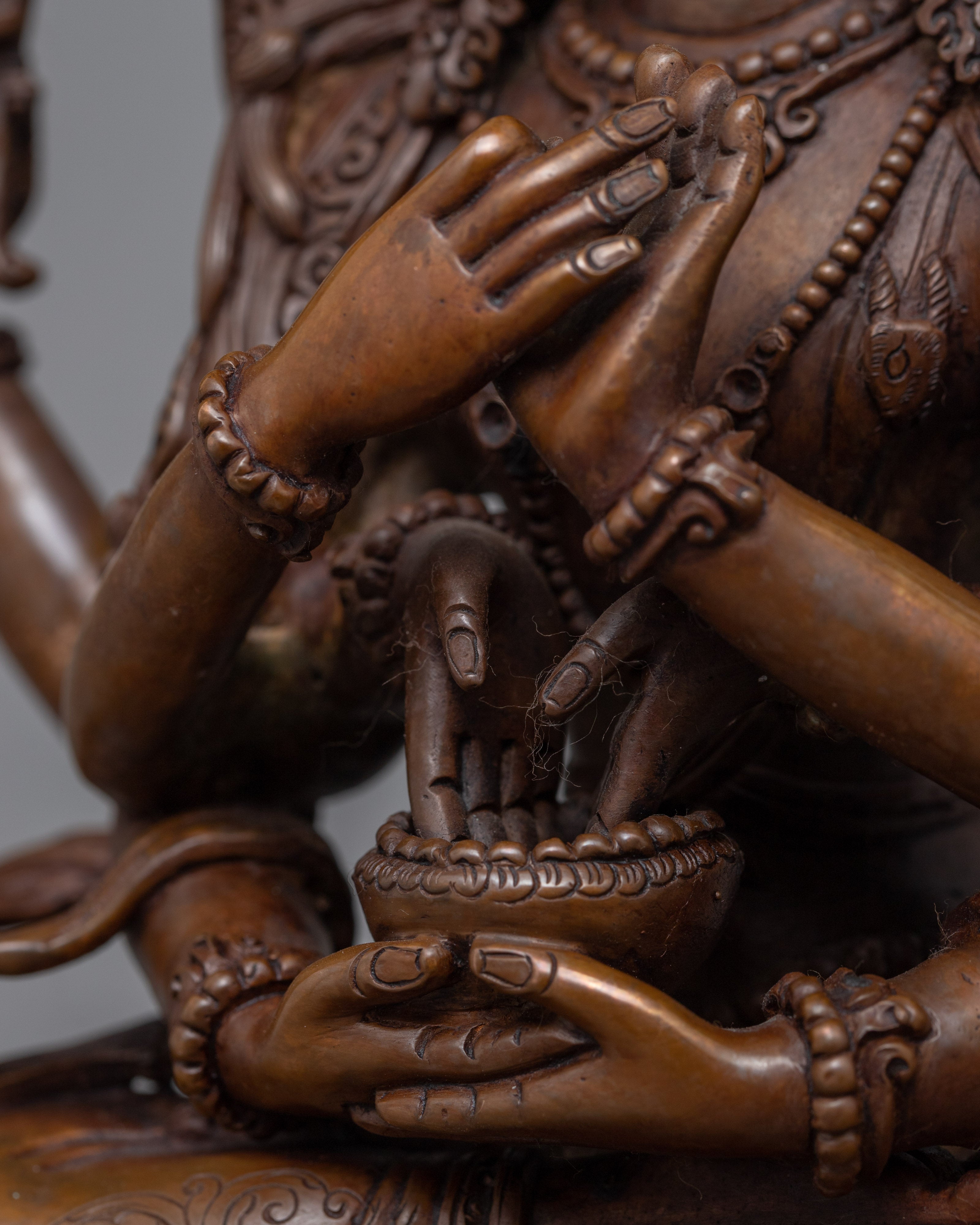 Manjushri Namasangati Practice Statue | Traditional Tibetan Bodhisattva Of Compassion