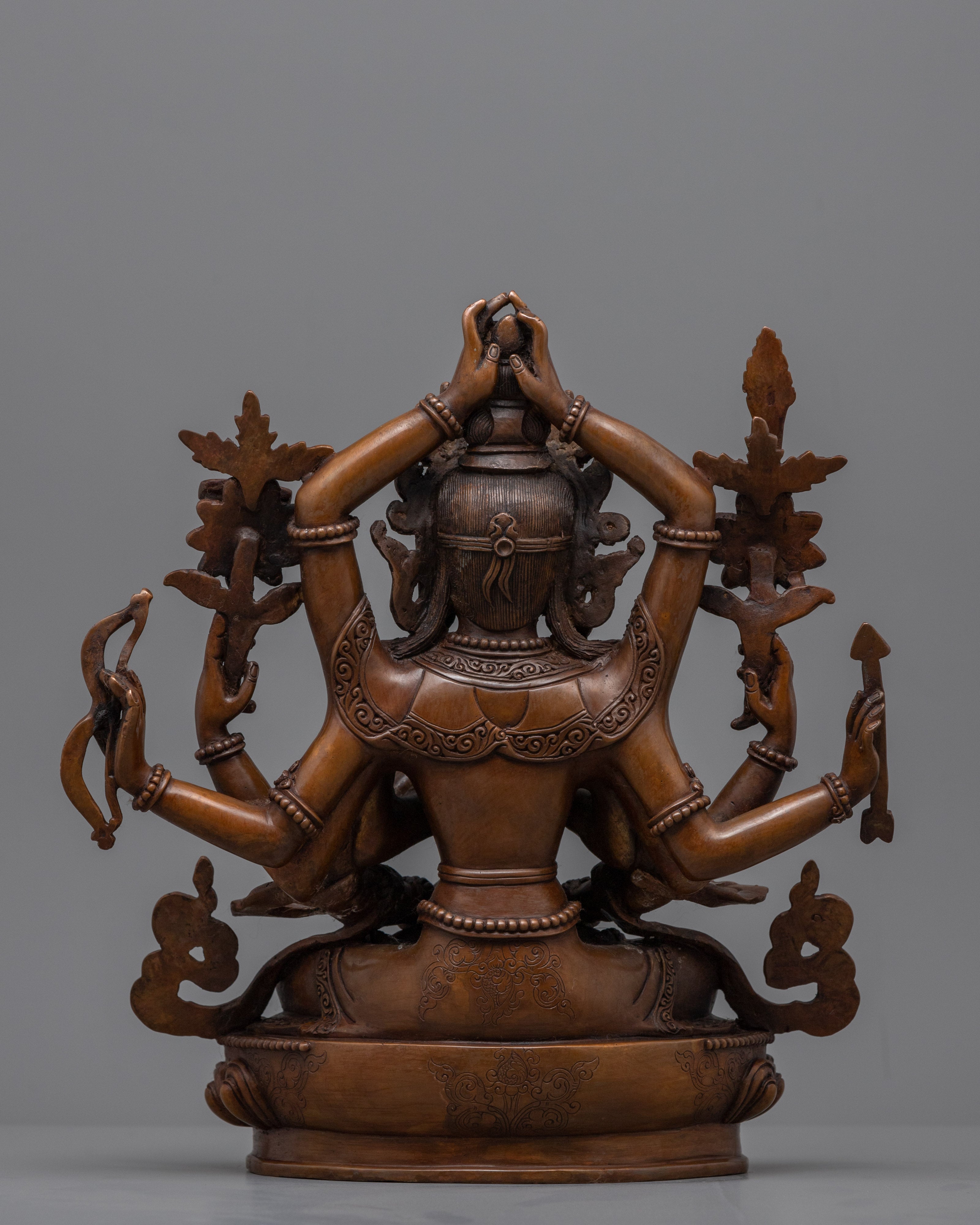 Manjushri Namasangati Practice Statue | Traditional Tibetan Bodhisattva Of Compassion