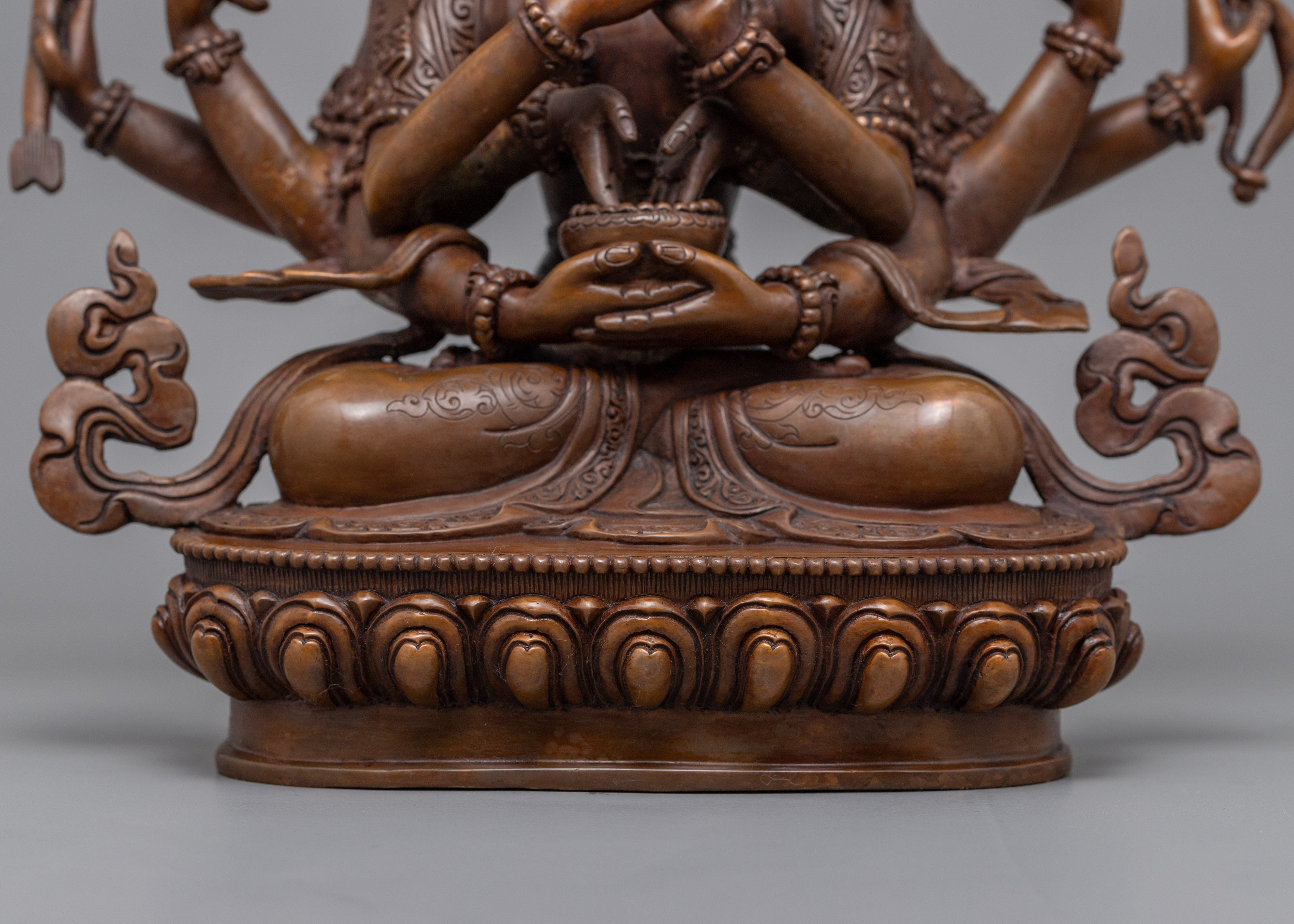 Manjushri Namasangati Practice Statue | Traditional Tibetan Bodhisattva Of Compassion