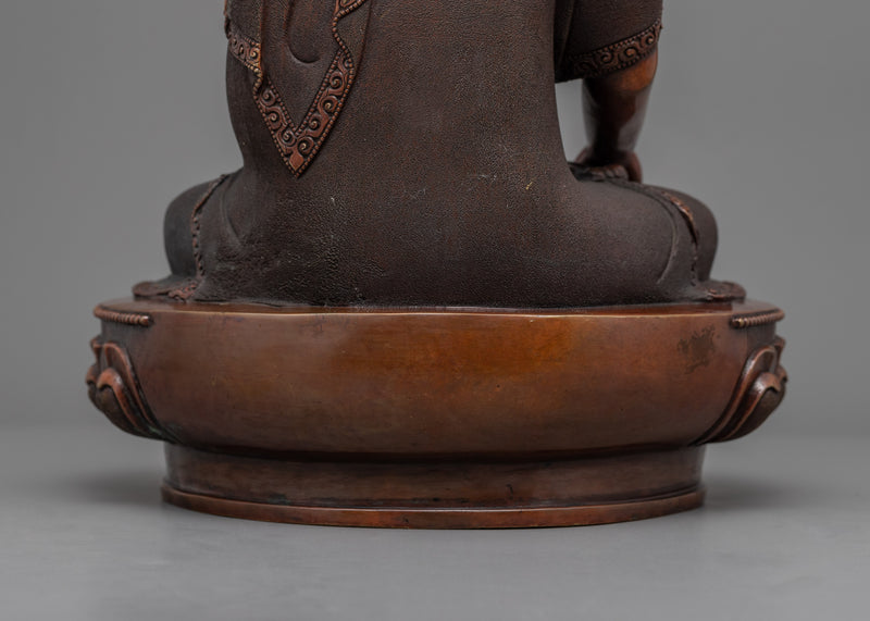 Shakyamuni Buddha Compassion Prayer Statue | Historical Buddha Gautama Copper Figurine