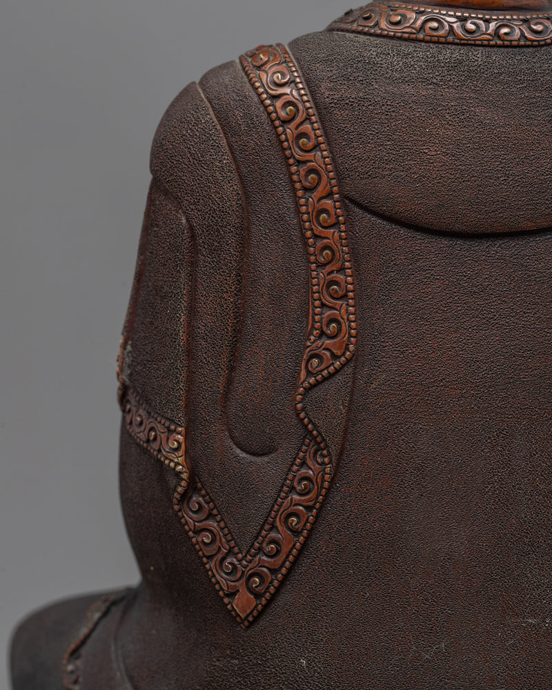 Shakyamuni Buddha Compassion Prayer Statue | Historical Buddha Gautama Copper Figurine