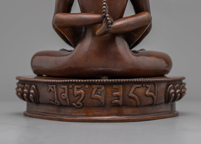 Copper Statue Of Samantabhadra And Samantabhadri | Samantabhadra With Consort In Union Figurine