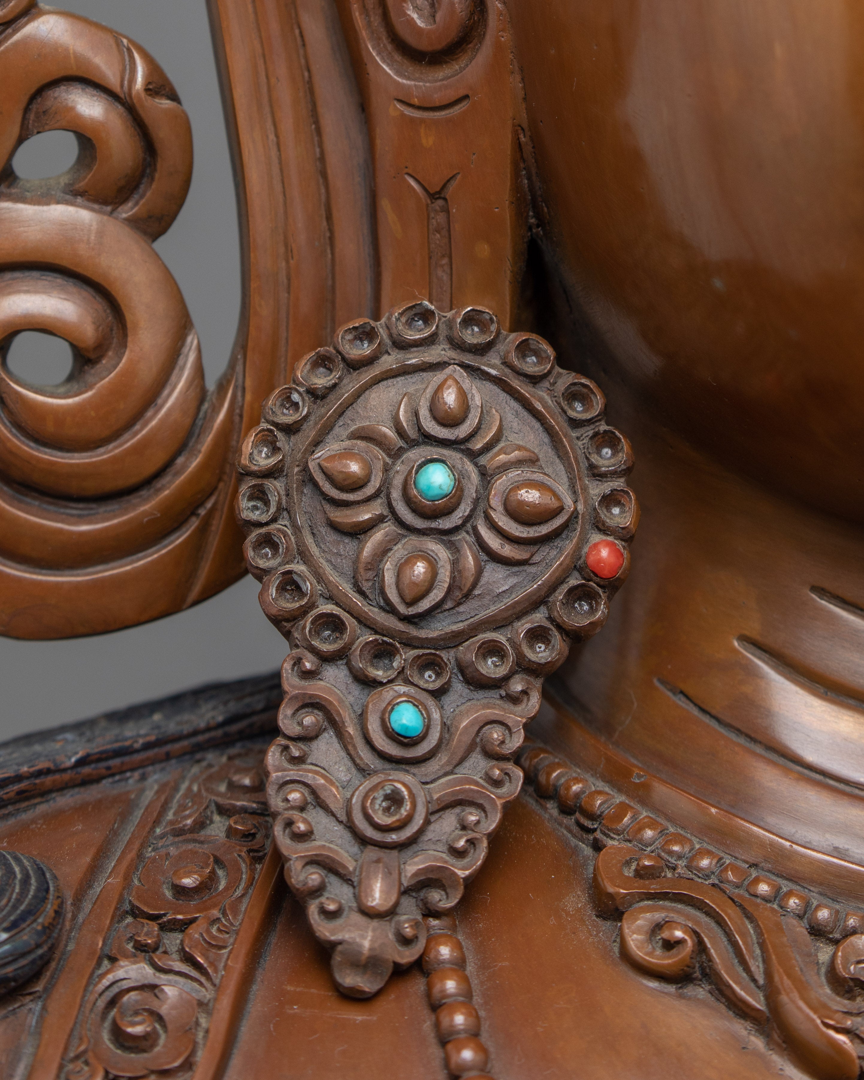 Copper Statue For Dorje Sempa Mantra Practice | Oxidized Artwork Of Buddhist Deity