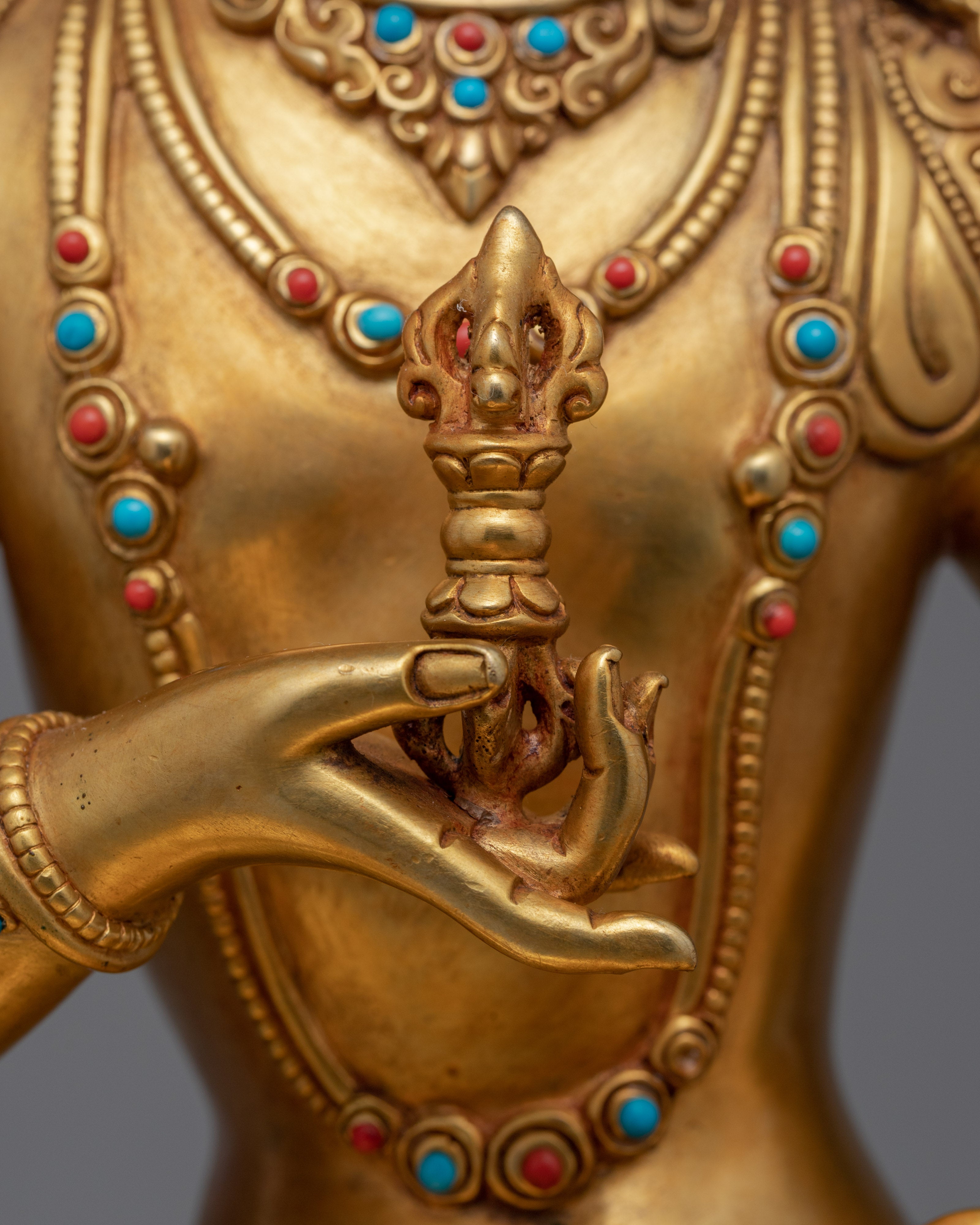 Traditionally Sculpted Dorje Sempa Meditation Statue | Himalayan Tibetan Vajrasattva Figurine