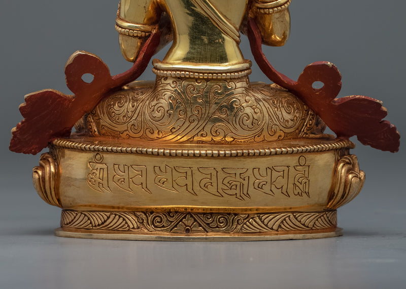 Divine Statue For Vajradhara Ling | Himalayan 24-Carat Gold Gilded Art