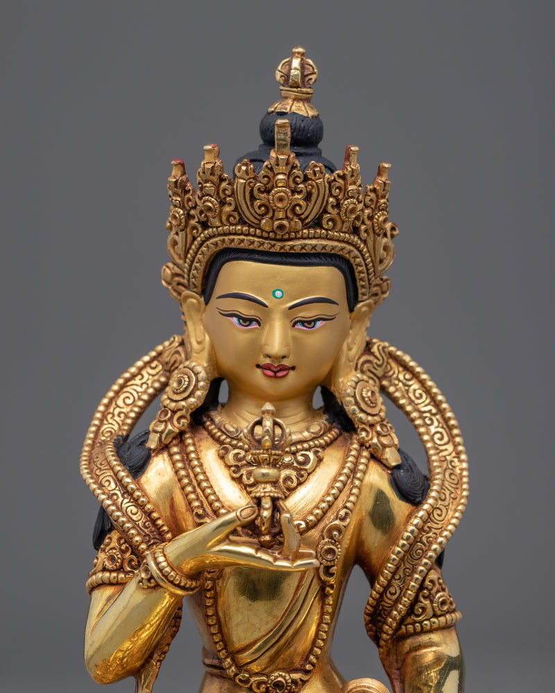 Buddhist Statue For Vajrasattva Mantra 100 | Traditional Tibetan Art