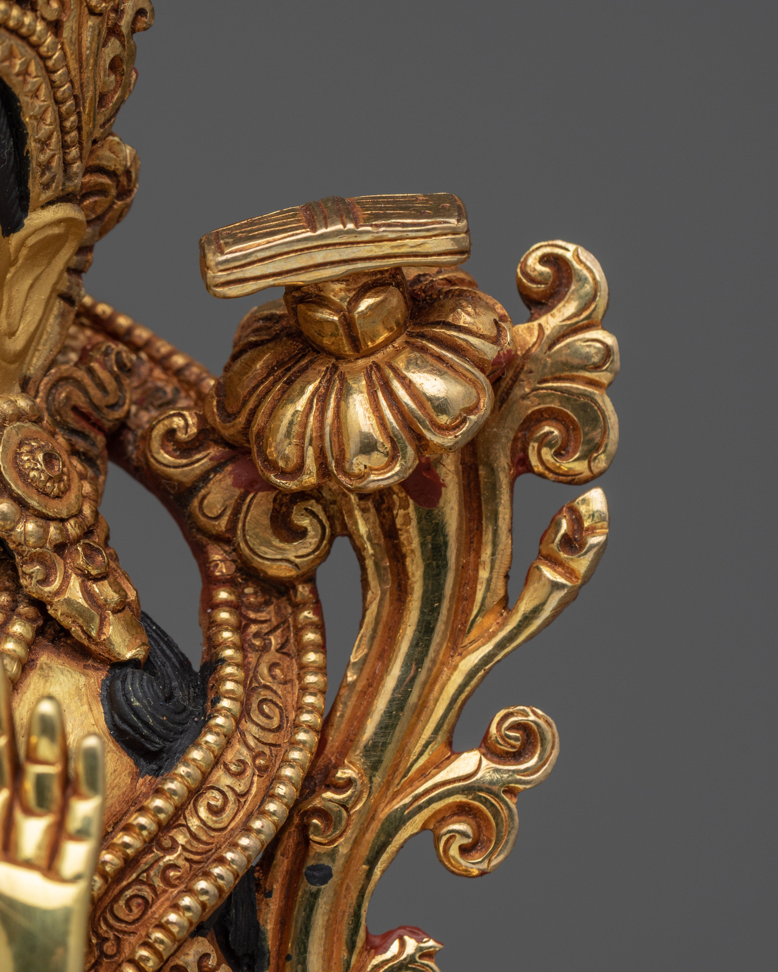 Buda Manjushri Simulacrum | Himalayan 24-Carat Gold Gilded Statues