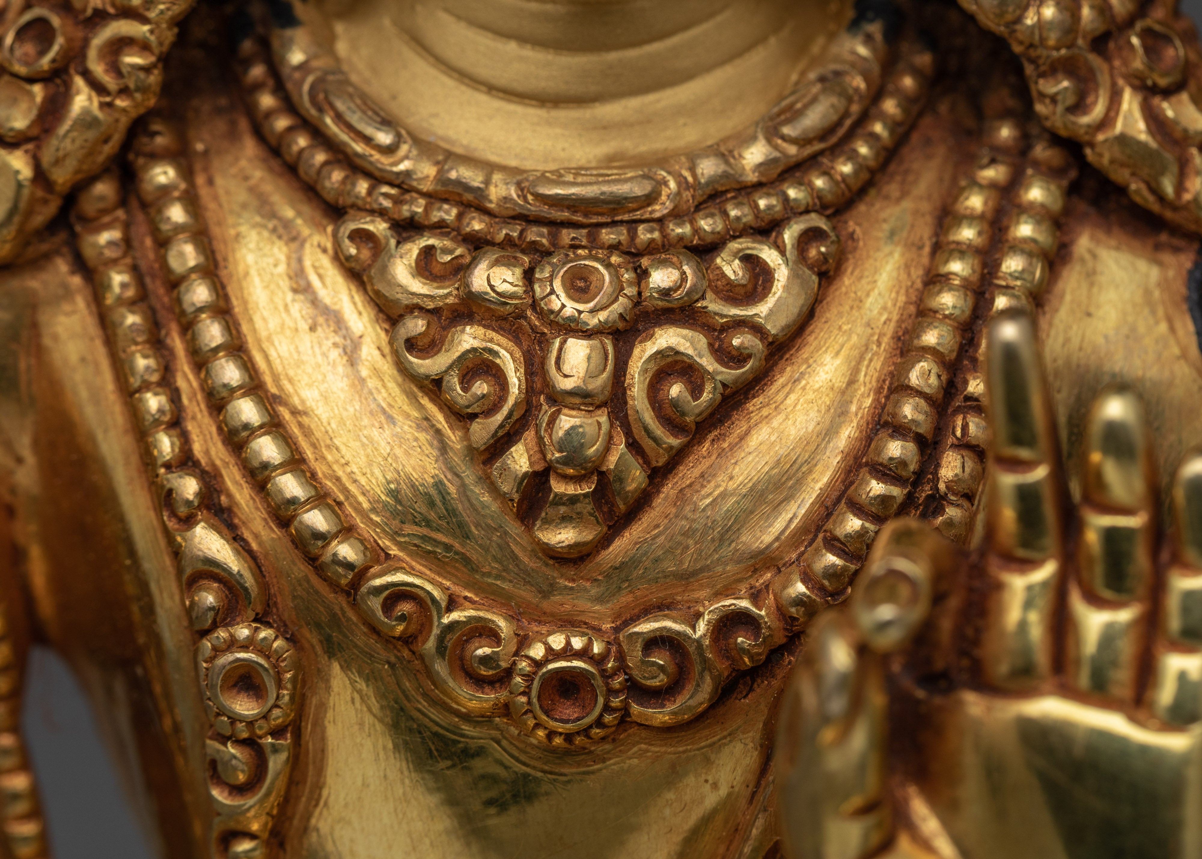 Buda Manjushri Simulacrum | Himalayan 24-Carat Gold Gilded Statues