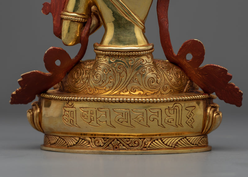 Buda Manjushri Simulacrum | Himalayan 24-Carat Gold Gilded Statues