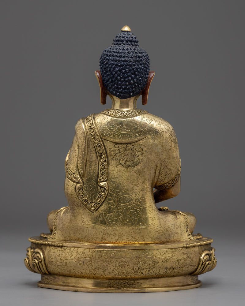 The Mantra Of Amitabha Buddha | Golden Statue To Practice Buddhism