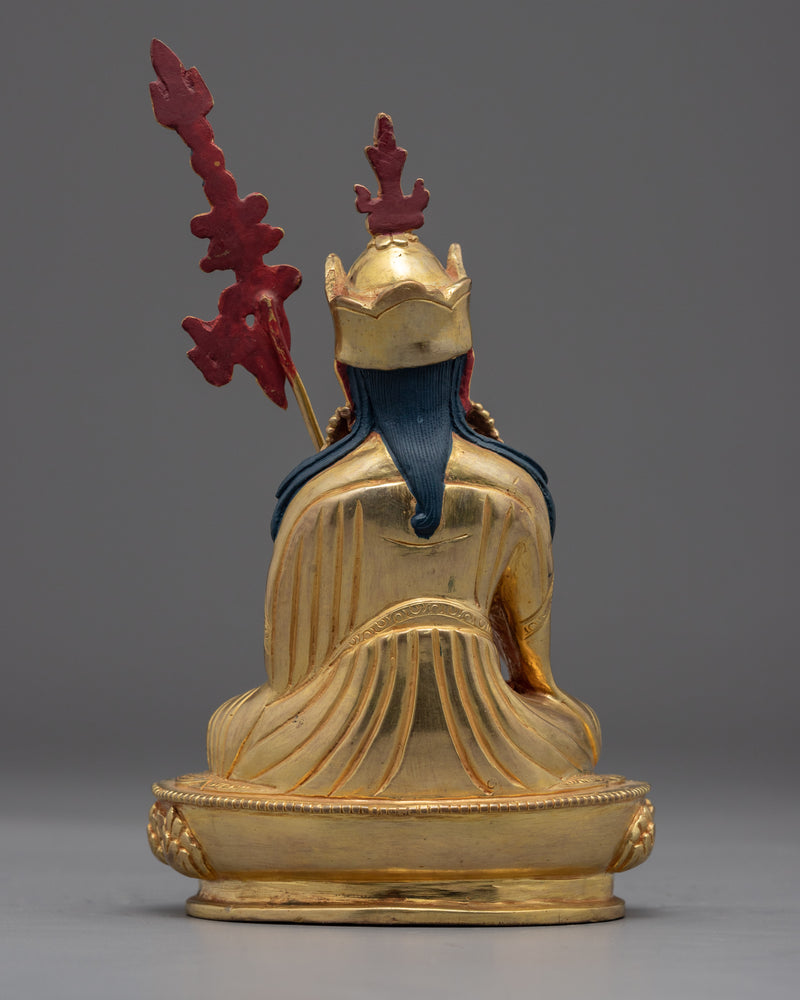 Statue For Guru Rinpoche Prayer In Tibetan | Small Padmasambhava Sculpture
