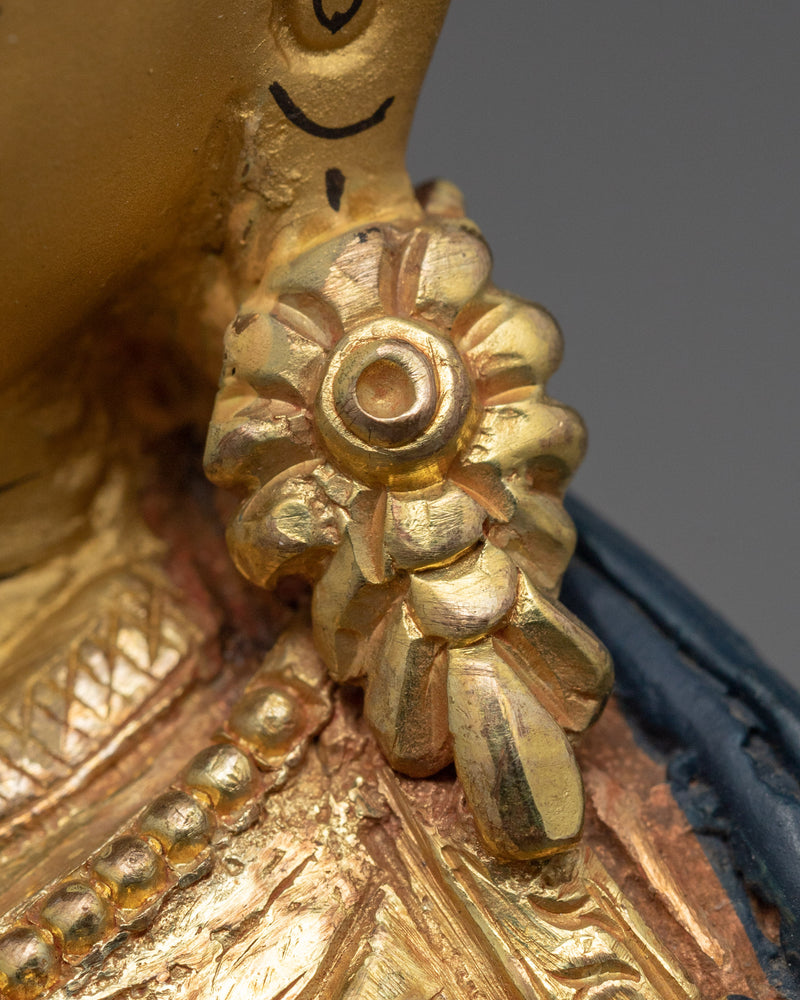 Statue For Guru Rinpoche Prayer In Tibetan | Small Padmasambhava Sculpture