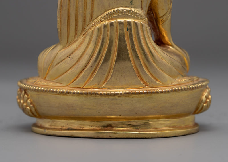 Statue For Guru Rinpoche Prayer In Tibetan | Small Padmasambhava Sculpture