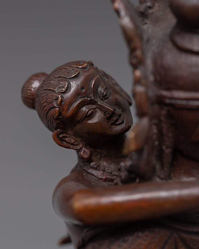 Statue of Vajrasattva with Consort | Buddhist Yab Yum Sculpture