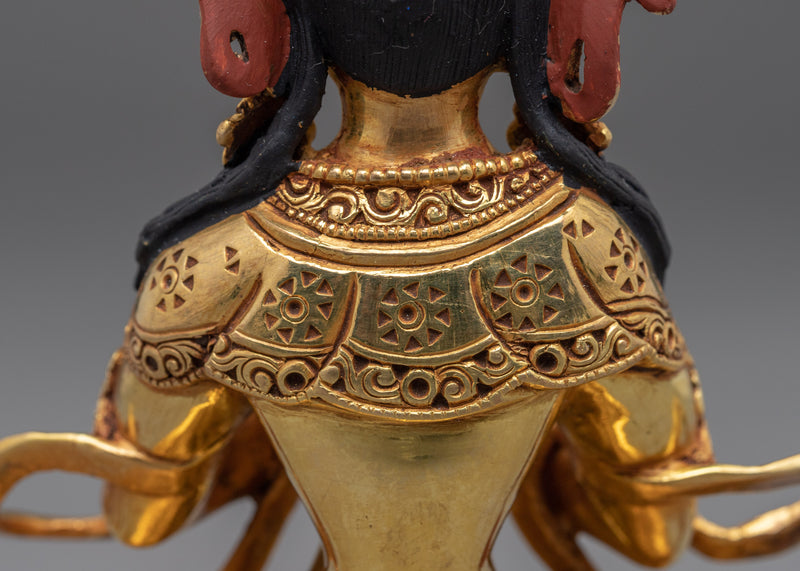 Vajradhara Buddha Statue Copper | 24K Gold Gilded Figurines