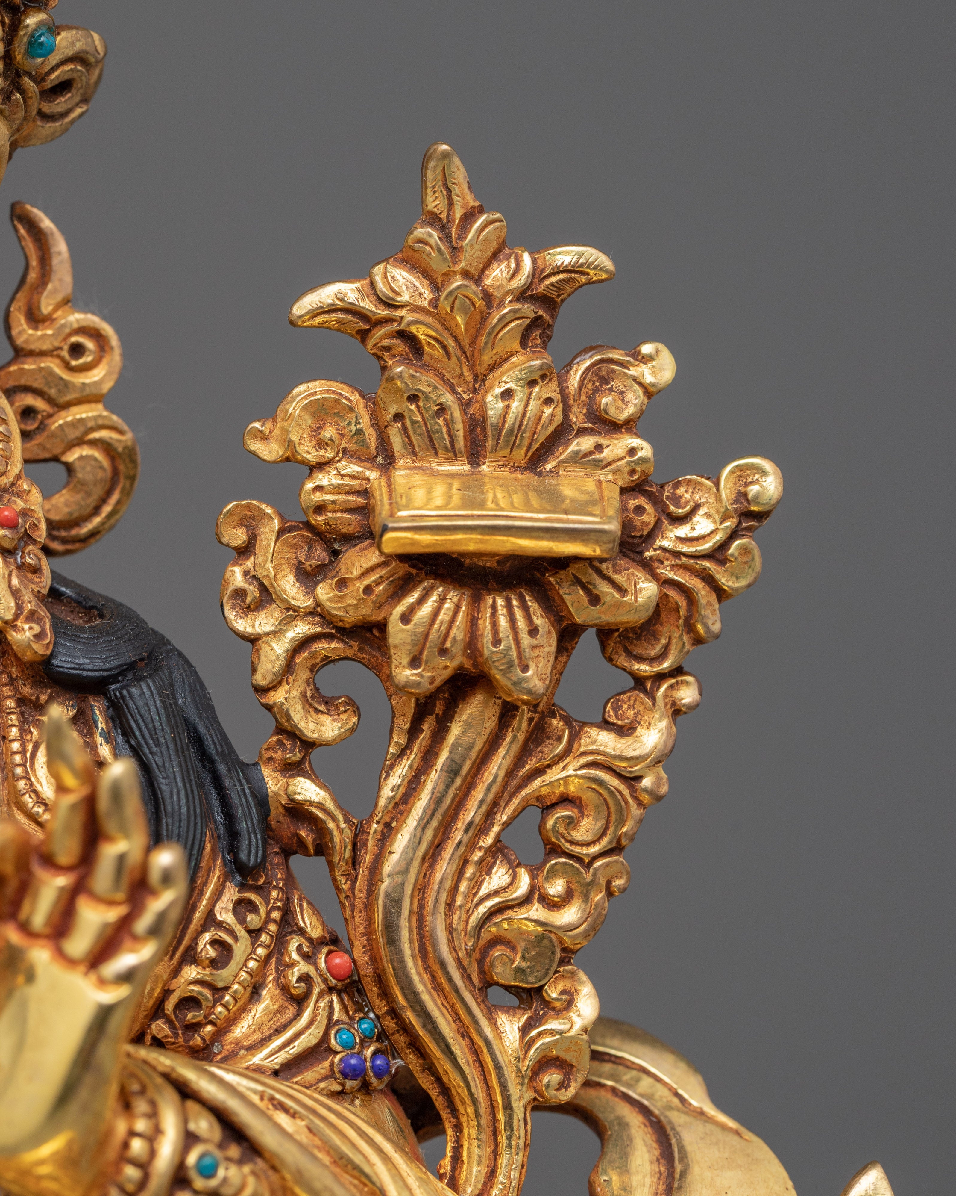 Golden Statue For Manjushri Long Mantra | Himalayan Traditional Art