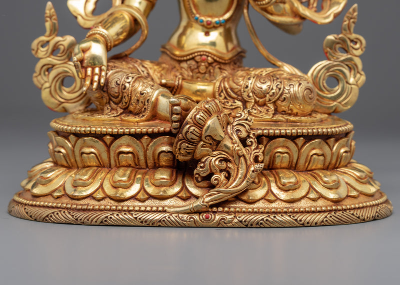 Green Tara The Buddhist Goddess | Traditionally Hand-carved Artwork