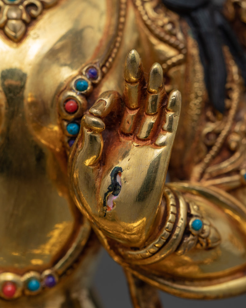 Beautiful White Tara Statue | Traditional Himalayan Art