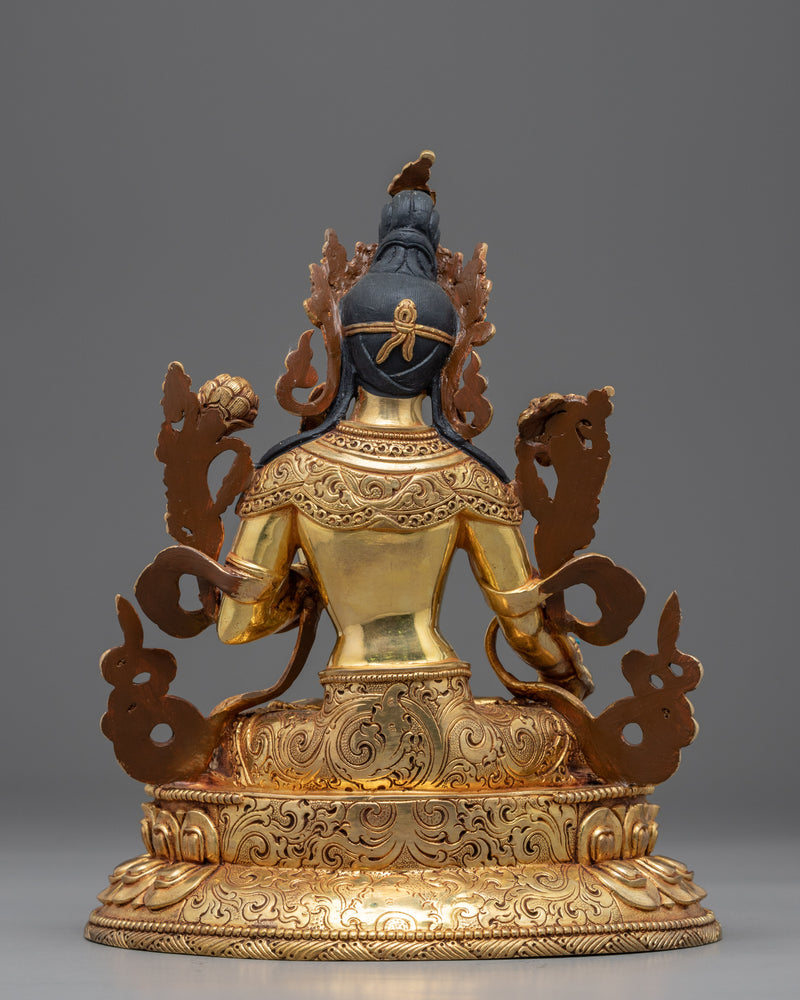 Beautiful White Tara Statue | Traditional Himalayan Art