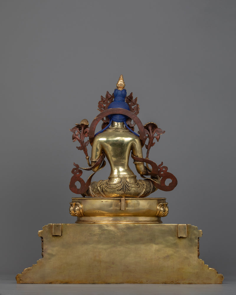 Green Tara Statue Buddhist Art | Traditionally Hand-carved