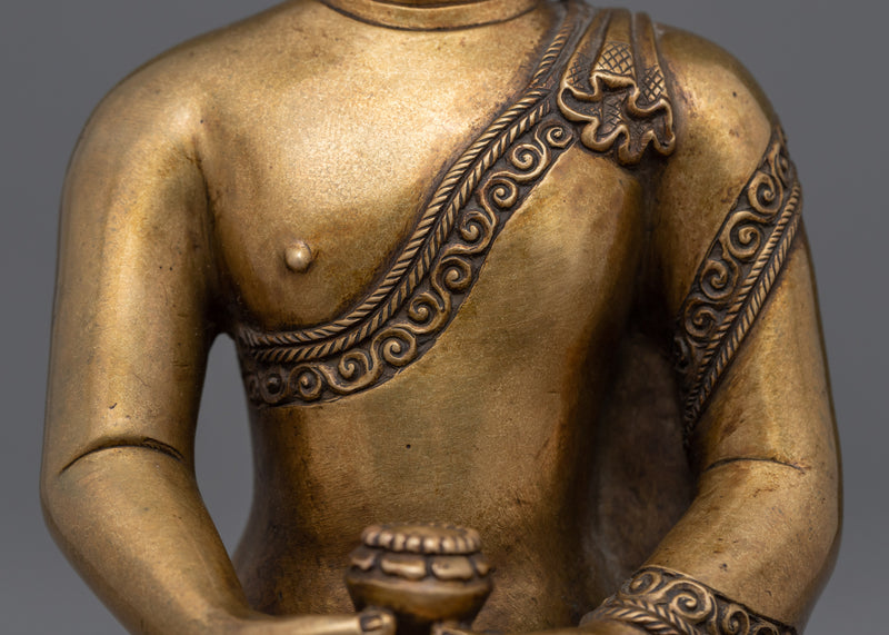 Buddha Amitabha Prayer Statue From Nepal | Himalayan Artwork of Nepal