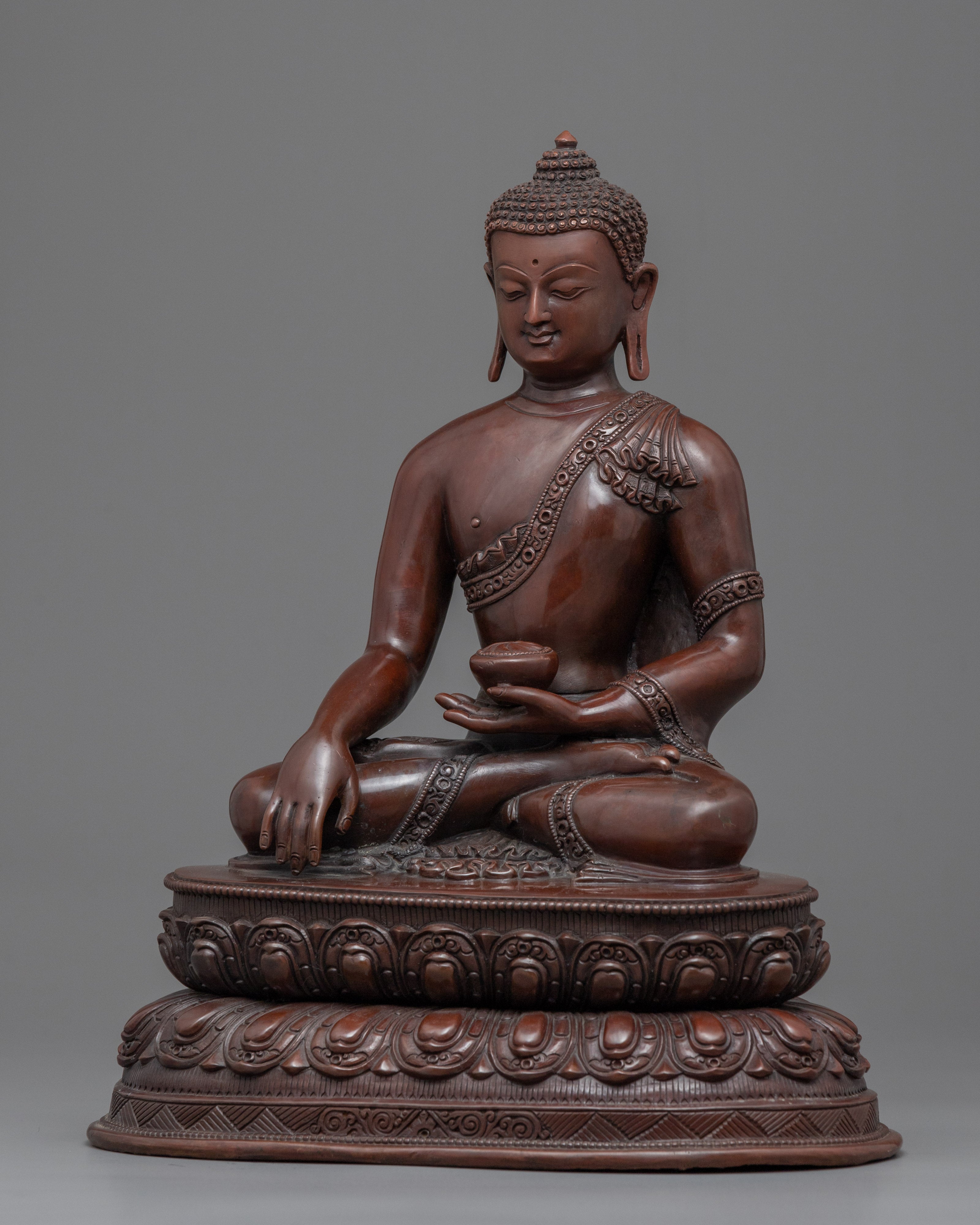 Mindfulness Buddha Statue | Himalayan Shakyamuni Buddha Oxidized Art