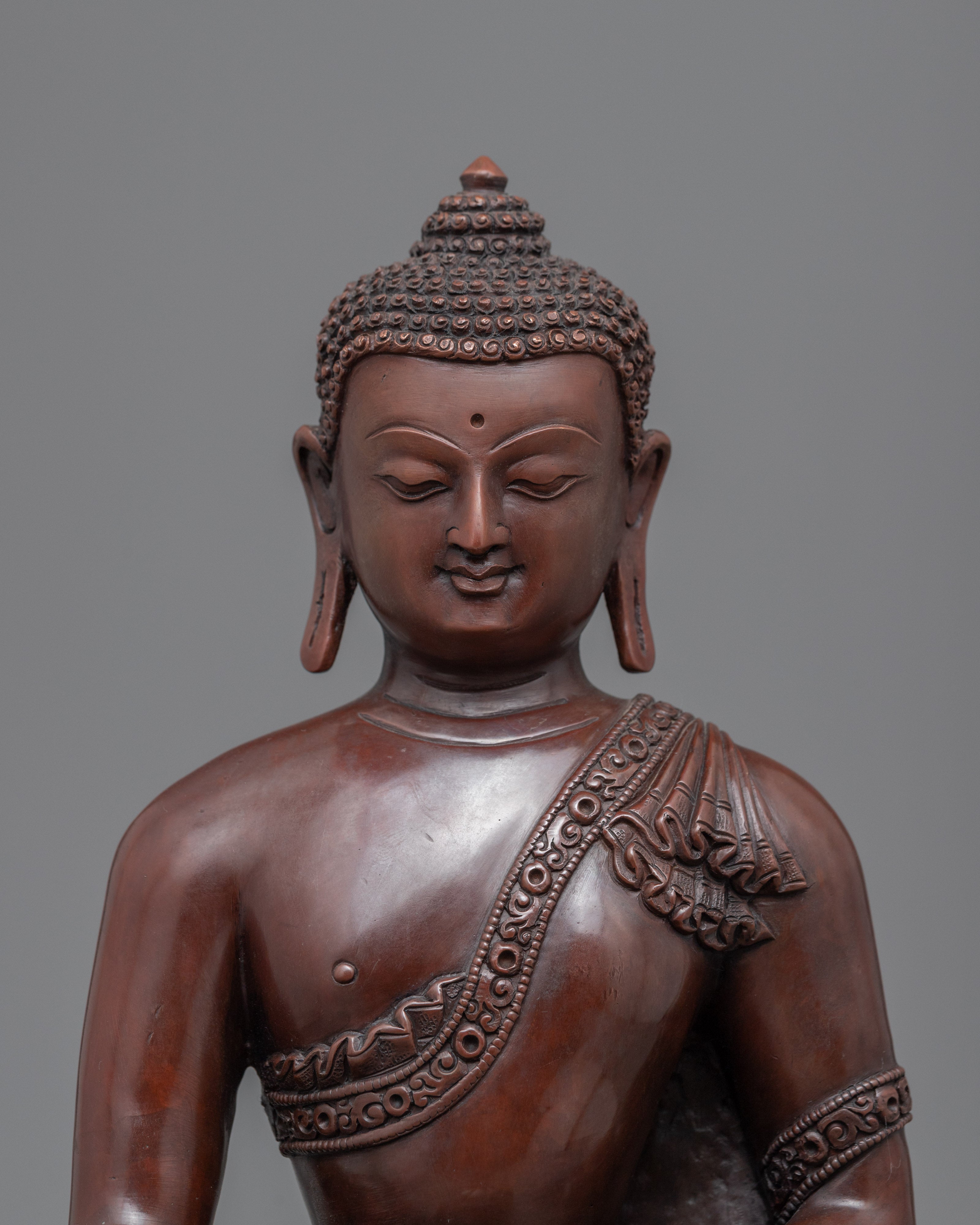 Mindfulness Buddha Statue | Himalayan Shakyamuni Buddha Oxidized Art