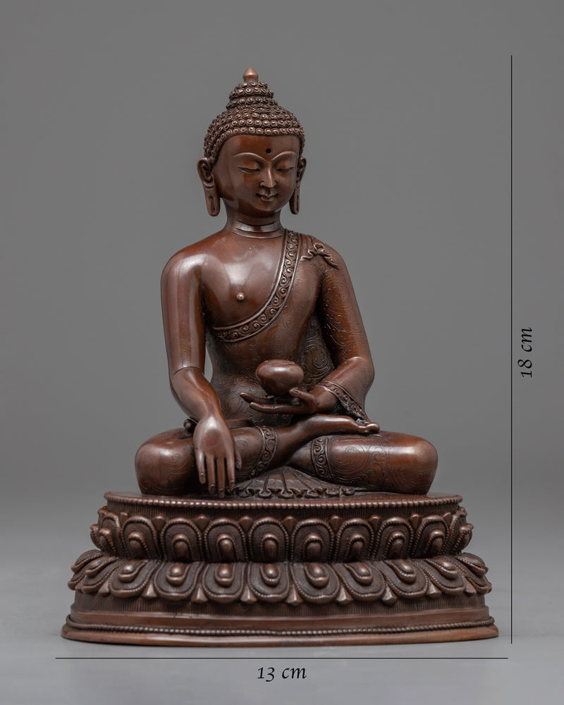 The Buddha Shakyamuni Statue | Himalayan Oxidized Statues
