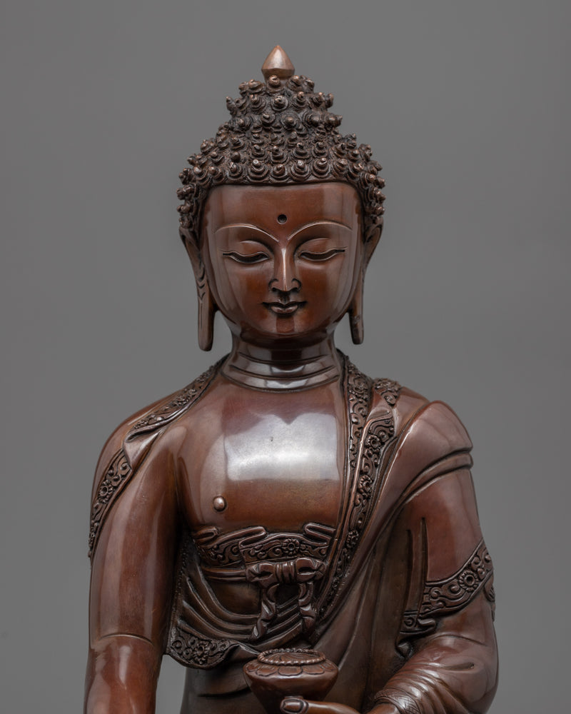 Buddha Decorations For The Home | Hand-Made Oxidized Statue