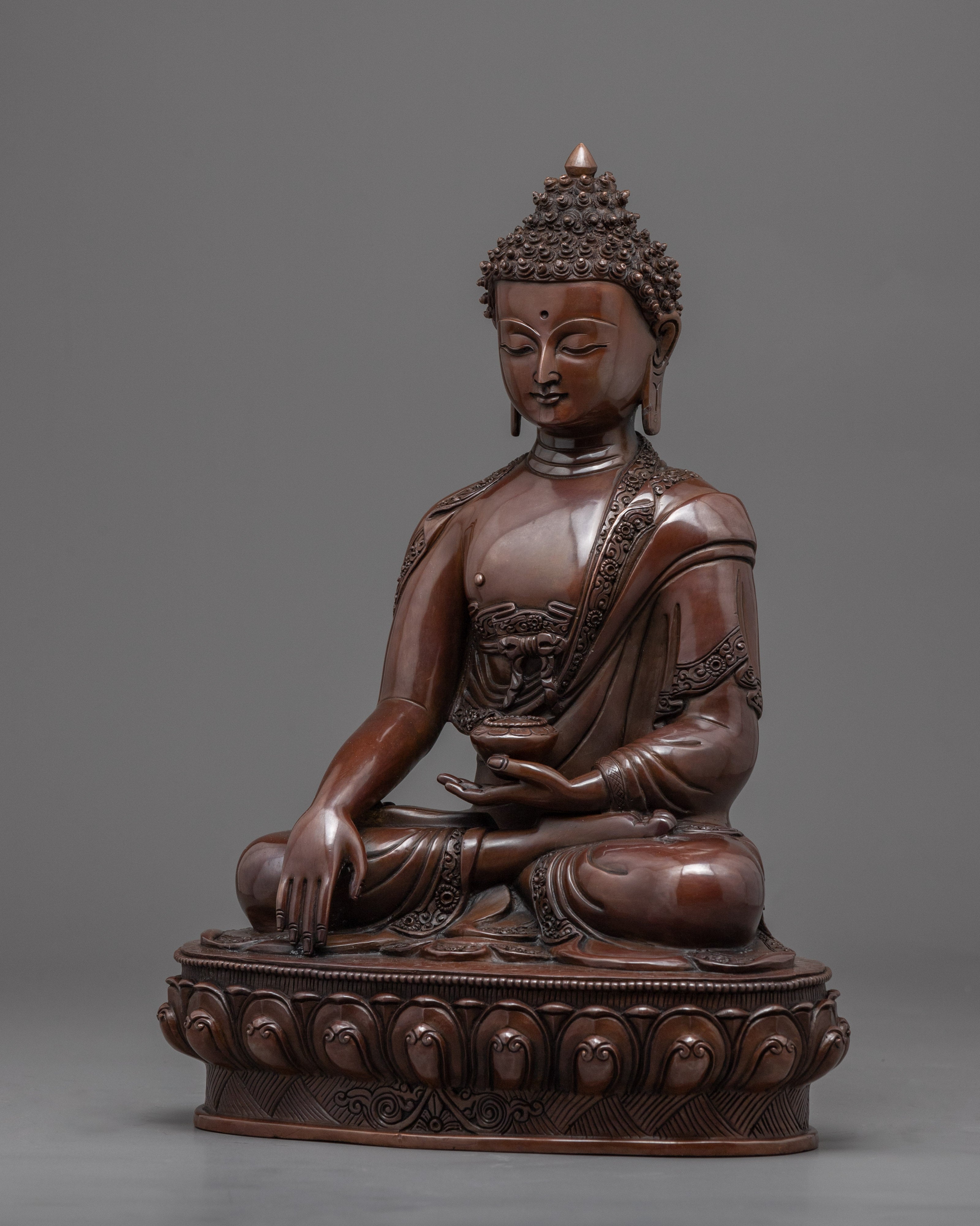 Buddha Decorations For The Home | Hand-Made Oxidized Statue