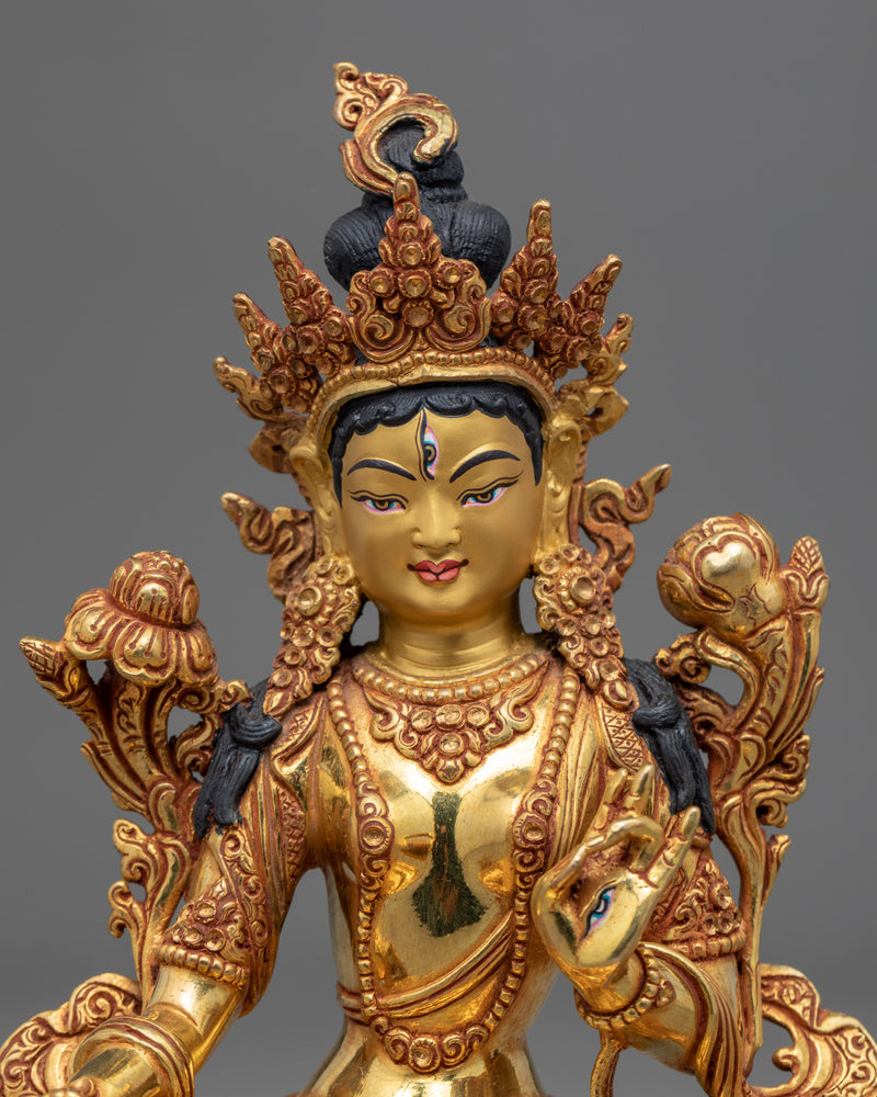 Statue For White Tara Mantra Song | Traditionally Hand-Made Artwork
