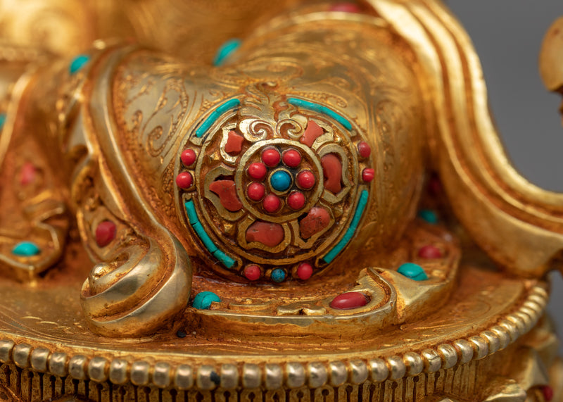 Himalayan Tibetan Green Tara Chant Statue | Traditional Buddhist Art Of Mother Tara