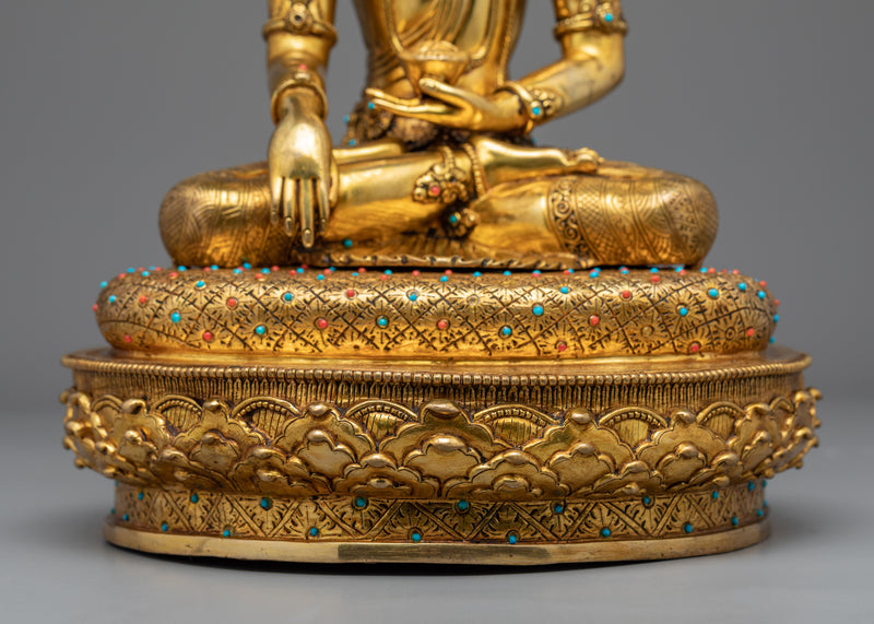 3 Buddhas Set Statue | Gold Plated Buddhist Statue