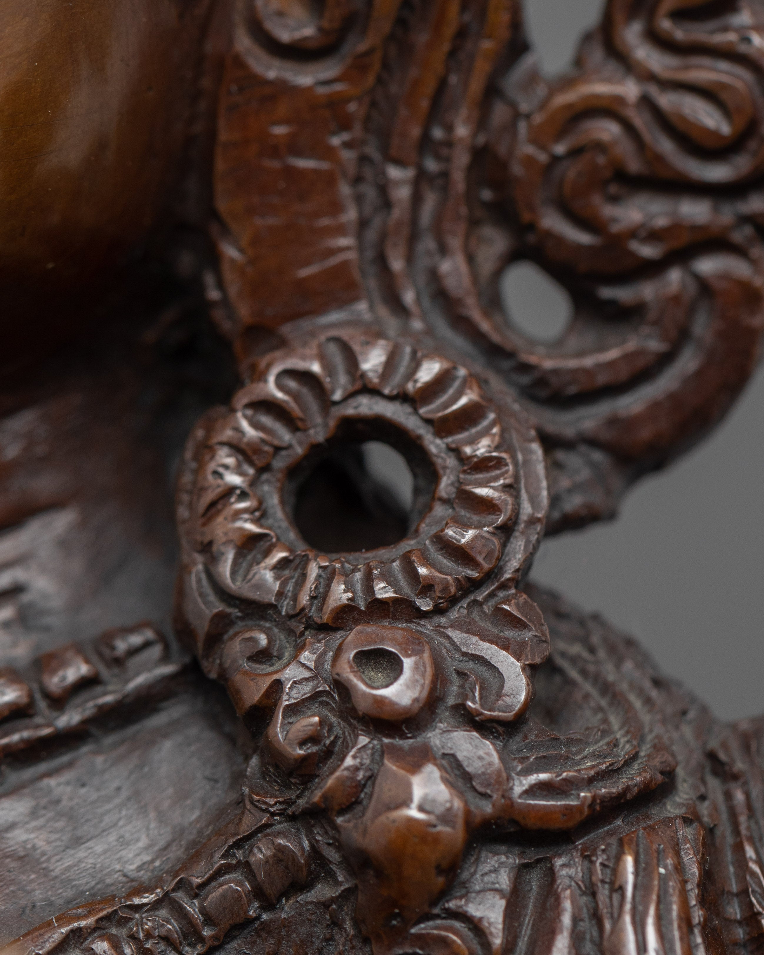 Hand-Carved White Tara Goddess Sculpture | Tibetan Oxidised Copper Sculpture