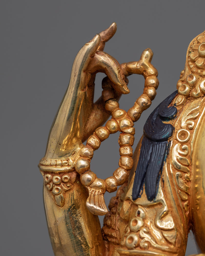 Golden Statue For 4 Arm Chenrezig Practice | Traditionally Made Art