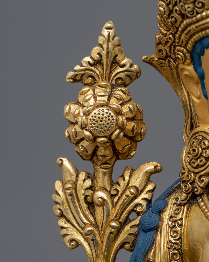 Gold Gilded Green Tara Bodhisattva | Prosperity Bodhisattva Tibetan Art