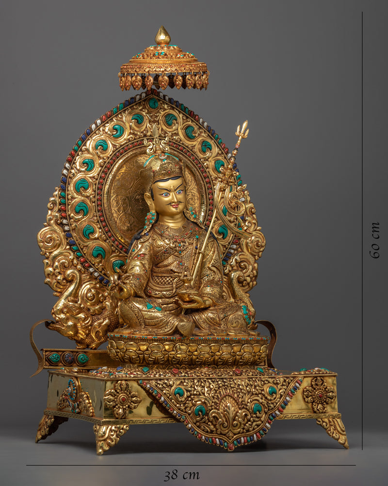 Tibetan Guru Rinpoche Statue | Himalayan Buddhist Art