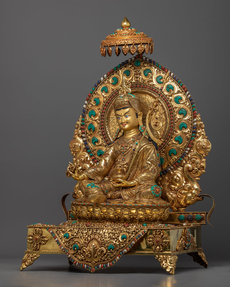 Tibetan Guru Rinpoche Statue | Himalayan Buddhist Art